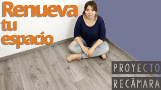 🔨 Cómo INSTALAR PISO LAMINADO y su Zoclo Paso A Paso  Remodelación de Recamara EP 06 [upl. by Edelman]