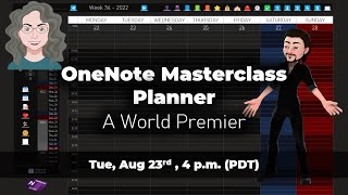 OneNote Masterclass Planner 20222023 World Premier  Complete life management in OneNote [upl. by Emya619]