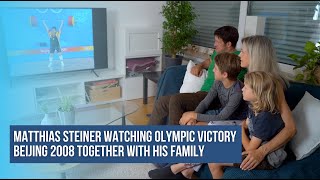 Matthias Steiner  watching and reflecting on his olympic victory with his family [upl. by Salvatore]