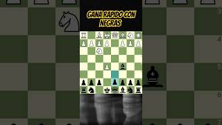 Gana rápido con negras GAMBITO ENGLUND chess chessgame checkmate chessendgame shorts [upl. by Lally]