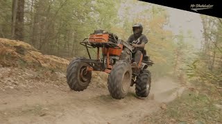 Ogemaw Hills mud mower ride with the boys [upl. by Alyehc]