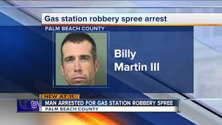 Greenacres man arrested in string of gas station robberies [upl. by Sierra]