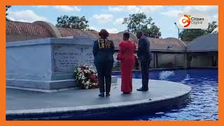 President Ruto lays wreath at Martin Luther King Jr and Coretta Scott Kings tomb at the King Center [upl. by Labina]