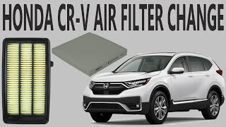 Honda CRV Engine amp Cabin Air Filter Replacement 20172022 15L [upl. by Eelyma932]