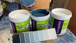 Dusk blue colour shade for exterior  asianpaints ace wall paint  grey type colour shade mixing [upl. by Bez]