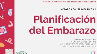 Contraceptivos y Planificación del Embarazo [upl. by Tobie]