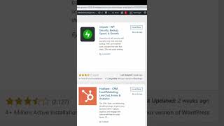 Installing the WP hubspot CRM plugin in WordPress shorts wordpress [upl. by Edecrem780]