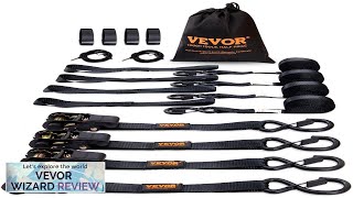 VEVOR Ratchet Tie Down Straps 4PK 2200 lb Max Break Strength Includes Review [upl. by Amaso]