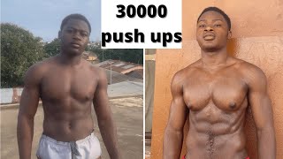 1000 push ups a day for 30 days challenge  epic transformation [upl. by Anitniuq]