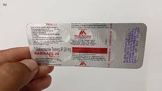 Rabiraze 20 Tablet  Rabeprazole Tablets ip 20 mg Uses  Rabiraze 20 mg Tablet uses Side effects [upl. by Repotsirhc]