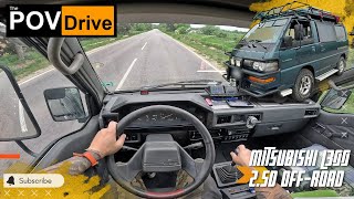 1995 Mitsubishi L300 25D 89hp  OFFRoad Camper  POV Test Drive [upl. by Gladine993]