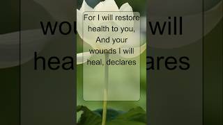 You Will Be Healed Jeremiah 3017 shorts prayer bible [upl. by Tani862]