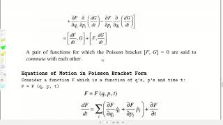 PoissonBracket and Canonical Transformation [upl. by Sugar]