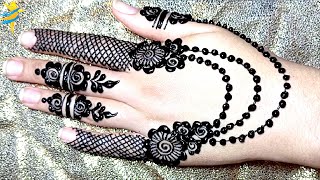 New Easy Front Hand Mehndi Design  Beautiful Simple Henna Design For Hand  Mehndi Design  Mehndi [upl. by Geanine907]