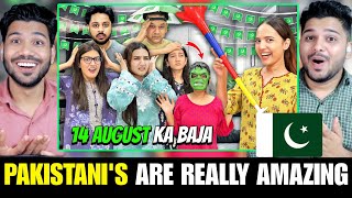 Irritating Family with BAAJA On 14th August by Fatima Faisal  Indian Reaction [upl. by Nylarak447]