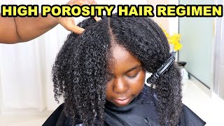 High Porosity Natural Hair Routine  DiscoveringNatural [upl. by Reggi524]