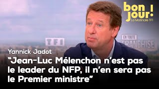 Yannick Jadot quotJeanLuc Mélenchon nest pas le leader du NFP il nen sera pas le Premier ministrequot [upl. by Ahsitneuq]