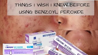 Things I wish I knew before usingpurchasing BENZOYL PEROXIDE BENZAC AC  South African YouTuber [upl. by Aimar]