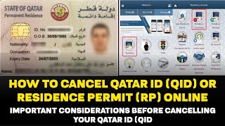 How to cancel Qatar ID QID or Residence Permit RP online  The Times of Qatar [upl. by Nywde213]