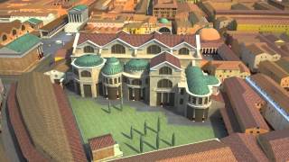 Ostia Antica harbour of the Imperial Rome  A computer reconstruction [upl. by Llekcor639]