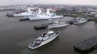 Internationaal vlootverband op havenbezoek in Den Helder  Koninklijke Marine [upl. by Ettener]