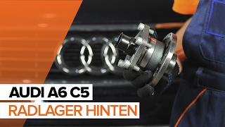 Wie AUDI A6 C5 Radlager hinten wechseln TUTORIAL  AUTODOC [upl. by Neeloc]