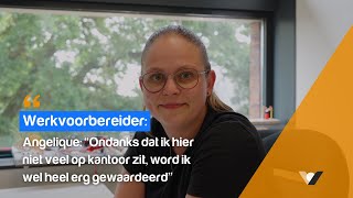 Werkvoorbereider Angelique quotOndanks dat ik hier niet veel op kantoor zit word ik wel gewaardeerdquot [upl. by Lenahtan]