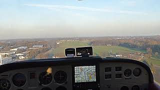 Landung Flugplatz GrefrathNiershorst Piste 07 [upl. by Atteyek]