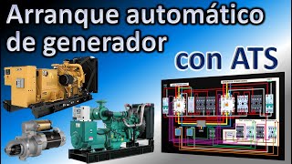 Conmutador de transferencia automática ATS con arranque automático del generador [upl. by Cralg959]