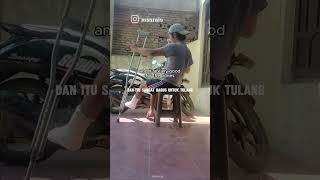 Terapi matahari pagi pasca patah tulang patahtulang vlog sunbath terapi berjemur [upl. by Orfinger]