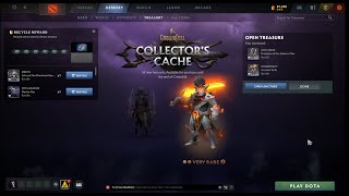 How to Get Discount on Dota 2 collectors Cache Treasure  I unboxed Juggernaut Very Rare Item [upl. by Aneehsirk163]