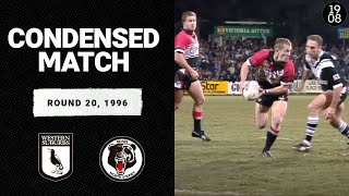 Western Suburbs Magpies vs North Sydney Bears  Round 20 1996  Condensed Match  NRL Throwback [upl. by Asyla]