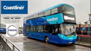 TransdevYork Coastliner 840 Leeds to Scarborough Wright Eclipse Gemini3 Volvo B5TL 3638BT66MVX [upl. by Thalia231]