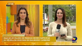 Mais de um milhão de pessoas devem participar do réveillon 20232024 em Balneário Camboriú [upl. by Aikemot]