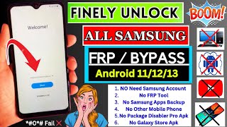 2024 Finally New Method✅ Samsung Android 111213 FRP Bypass Without PC  Google Account Remove 🔥 [upl. by Fisoi]