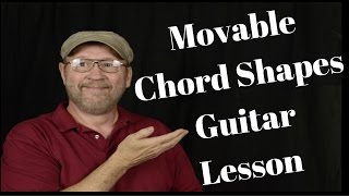 Beginner Movable Chord Shapes and Triads Guitar Lesson [upl. by Lucie]