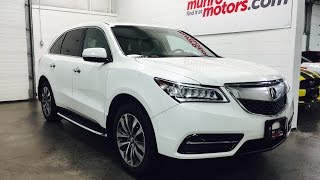 2014 Acura MDX Platinum White NAV pkg SH AWD SOLD Munro Motors 7 Passenger Sunroof Munro Motors [upl. by Lucania]