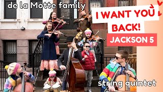 I Want You Back ❤️ Jackson 5 🎶 de la Motte Family Strings  At Home in Harlem [upl. by Dolphin]