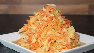 Weisskohl Karotten Salat  Simple amp Easy American Coleslaw Recipe  ENG SUBS [upl. by Assir]