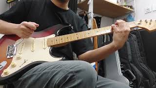 Squier fully modded stratocaster made in Yako Taiwan 2000s [upl. by Saerdna]