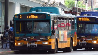 A ride on King County Metro 2001 Gillig Phantom Trolley 4126 [upl. by Forelli]