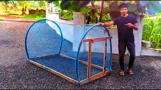 Amazing idea To Make Outdoor Chicken Cage  Easy Way to Make Chicken Cage at Your Home [upl. by Allebram]