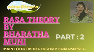 rasa theory part 2  malayalam  view2learn [upl. by Blount]