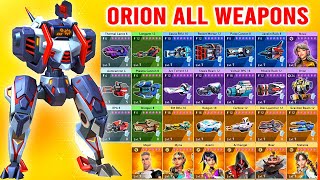 Orion All Weapons  Mech Arena [upl. by Angrist]