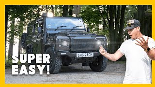 SUPER EASY HEADLIGHT UPGRADE FOR YOUR LAND ROVER [upl. by Haelak47]