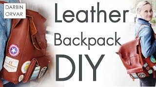 Making a Leather Backpack  Fjällräven Style [upl. by Brindle]