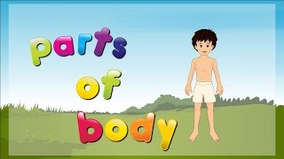 Parts of body for kids  Parts of the Body  body parts name [upl. by Lamrert]