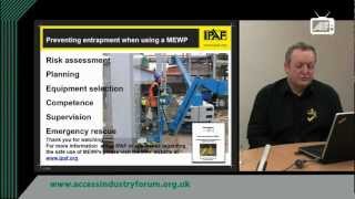 Preventing entrapment using a MEWP  IPAF [upl. by Donegan]