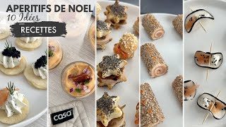 RECETTES DE NOEL  10 idées simples rapides dapéritifs amuse bouche  petit budget amp Meal Prep ✨ [upl. by Willner]