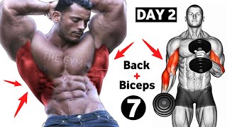 Back And Biceps Superset Workout At Gym  7 Effective Exercises [upl. by Aldredge130]